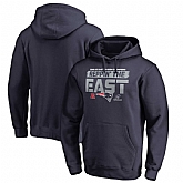 Men's Patriots Navy 2018 NFL Playoffs Reppin' The East Pullover Hoodie,baseball caps,new era cap wholesale,wholesale hats